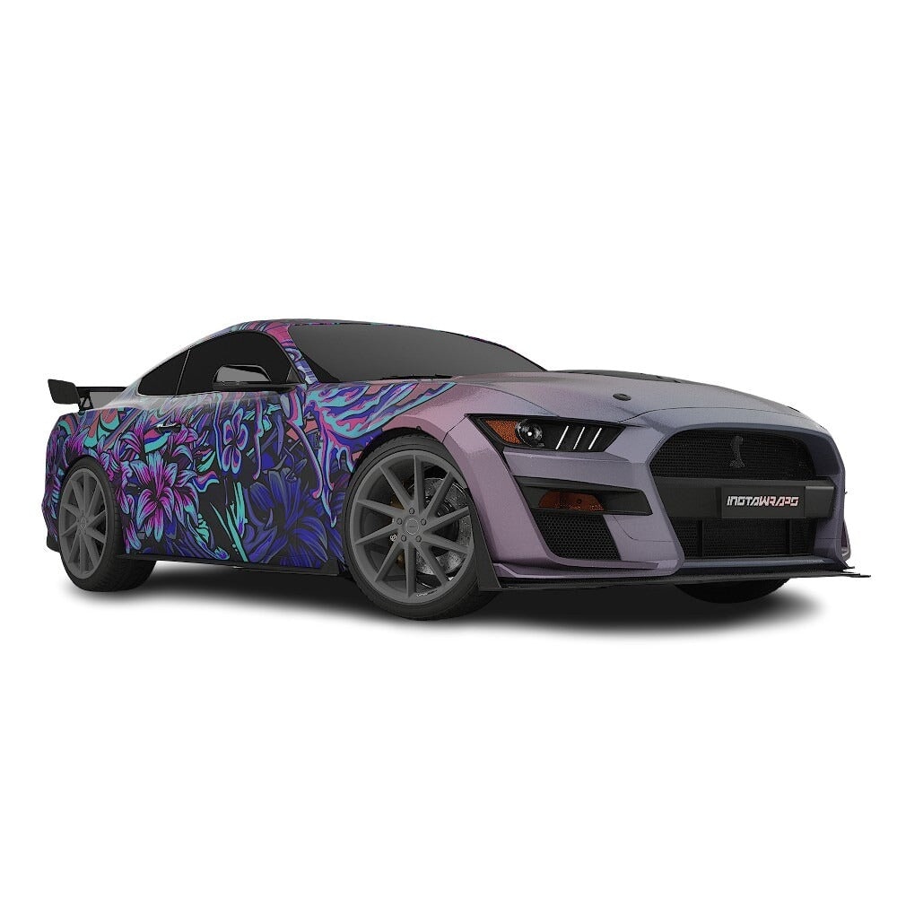 3M / AVERY DENNISON | VINYL WRAPPING FILM PRINTED GRAPHICS | CUSTOM RIDE | FLORAL FURY WRAPS | LETHAL BLOOM | CR3205