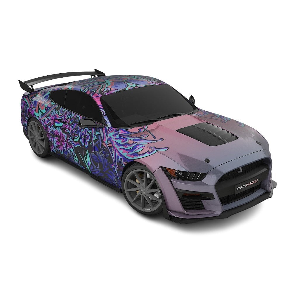 3M / AVERY DENNISON | VINYL WRAPPING FILM PRINTED GRAPHICS | CUSTOM RIDE | FLORAL FURY WRAPS | LETHAL BLOOM | CR3205