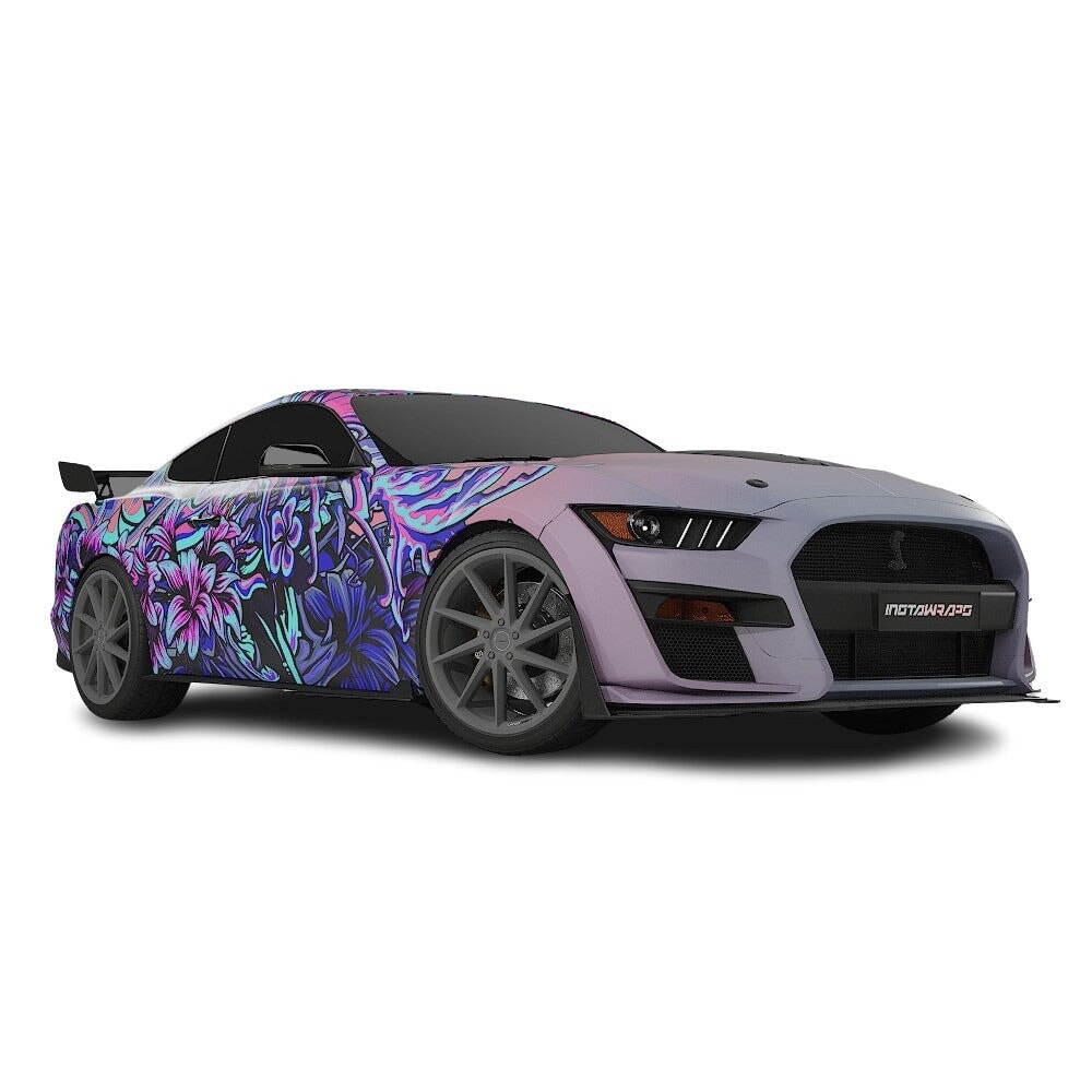 3M / AVERY DENNISON | VINYL WRAPPING FILM PRINTED GRAPHICS | CUSTOM RIDE | FLORAL FURY WRAPS | LETHAL BLOOM | CR3205