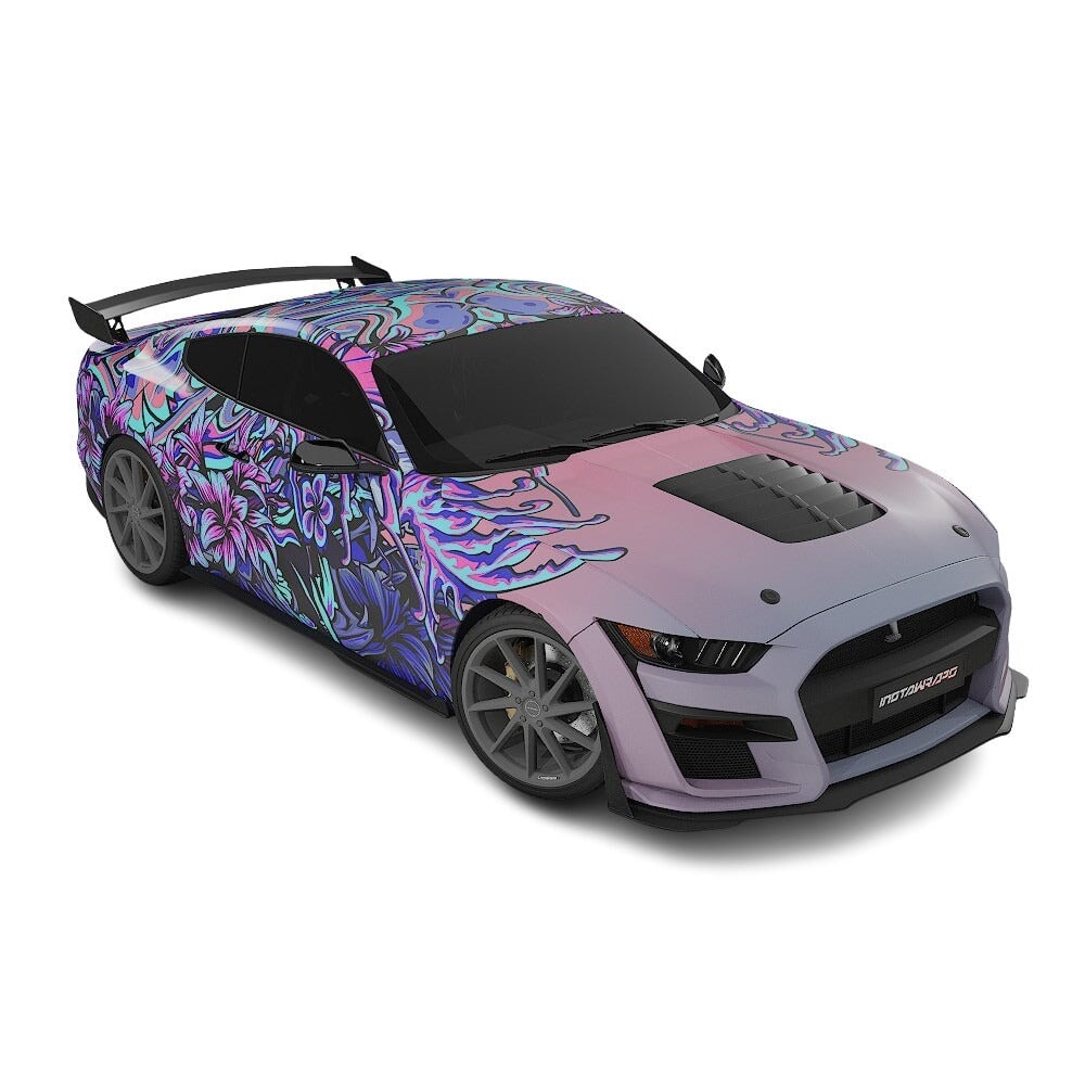 3M / AVERY DENNISON | VINYL WRAPPING FILM PRINTED GRAPHICS | CUSTOM RIDE | FLORAL FURY WRAPS | LETHAL BLOOM | CR3205