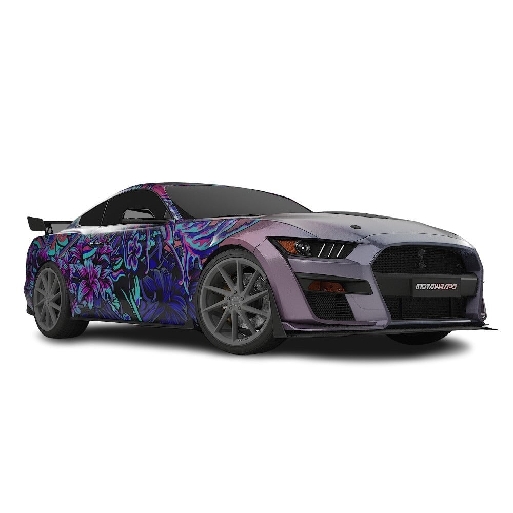 3M / AVERY DENNISON | VINYL WRAPPING FILM PRINTED GRAPHICS | CUSTOM RIDE | FLORAL FURY WRAPS | LETHAL BLOOM | CR3205