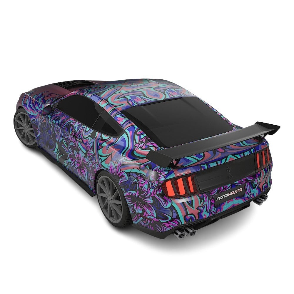 3M / AVERY DENNISON | VINYL WRAPPING FILM PRINTED GRAPHICS | CUSTOM RIDE | FLORAL FURY WRAPS | LETHAL BLOOM | CR3205