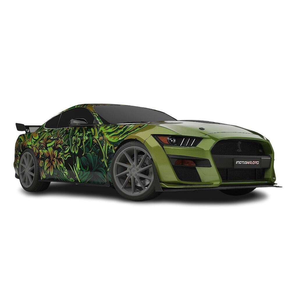 3M / AVERY DENNISON | VINYL WRAPPING FILM PRINTED GRAPHICS | CUSTOM RIDE | FLORAL FURY WRAPS | LETHAL BLOOM | CR3206