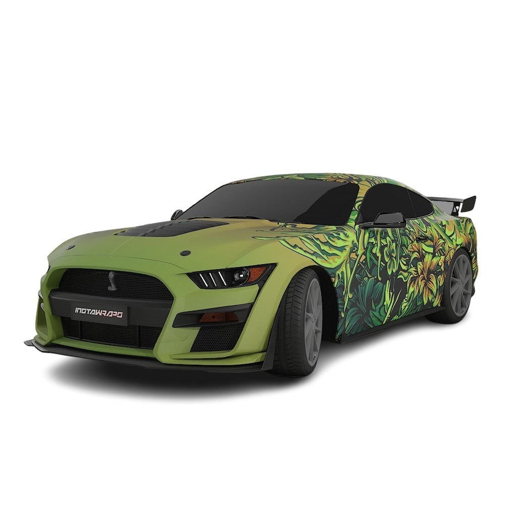 3M / AVERY DENNISON | VINYL WRAPPING FILM PRINTED GRAPHICS | CUSTOM RIDE | FLORAL FURY WRAPS | LETHAL BLOOM | CR3206