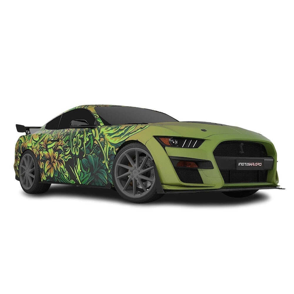 3M / AVERY DENNISON | VINYL WRAPPING FILM PRINTED GRAPHICS | CUSTOM RIDE | FLORAL FURY WRAPS | LETHAL BLOOM | CR3206