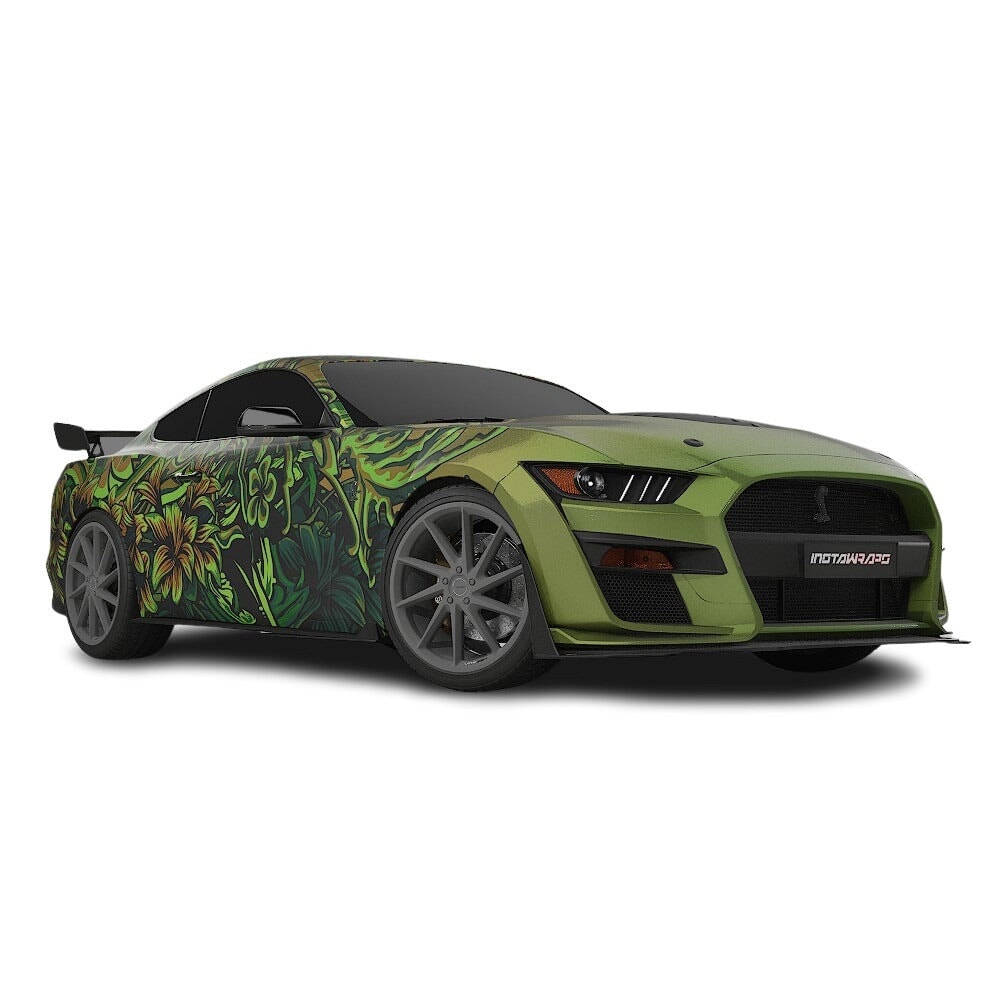 3M / AVERY DENNISON | VINYL WRAPPING FILM PRINTED GRAPHICS | CUSTOM RIDE | FLORAL FURY WRAPS | LETHAL BLOOM | CR3206