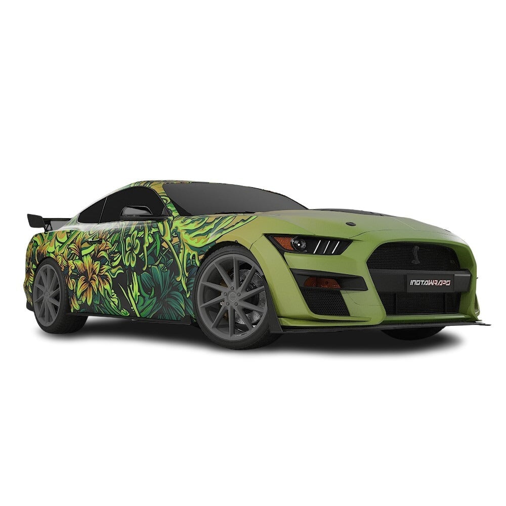 3M / AVERY DENNISON | VINYL WRAPPING FILM PRINTED GRAPHICS | CUSTOM RIDE | FLORAL FURY WRAPS | LETHAL BLOOM | CR3206