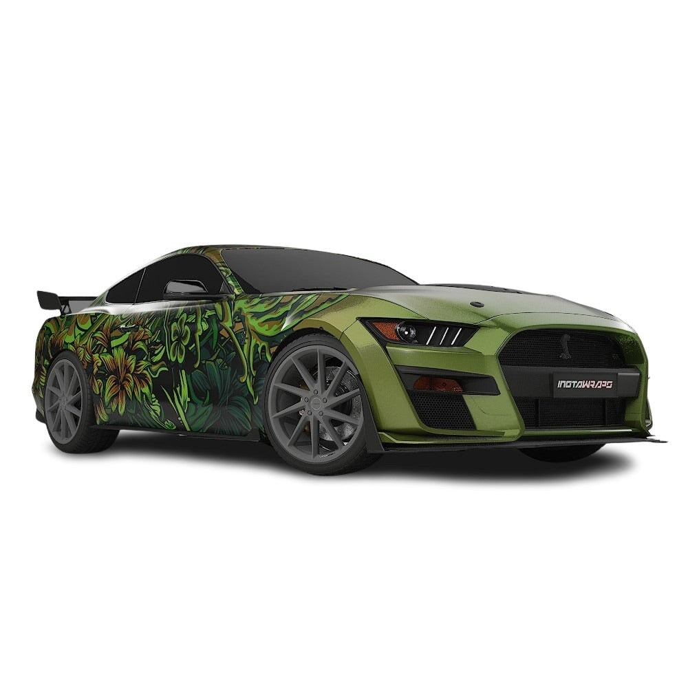 3M / AVERY DENNISON | VINYL WRAPPING FILM PRINTED GRAPHICS | CUSTOM RIDE | FLORAL FURY WRAPS | LETHAL BLOOM | CR3206