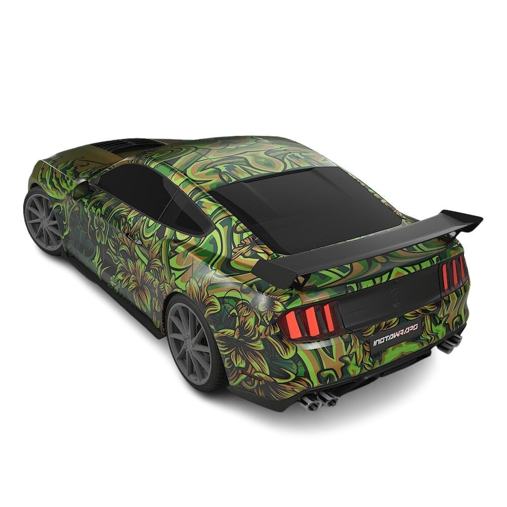 3M / AVERY DENNISON | VINYL WRAPPING FILM PRINTED GRAPHICS | CUSTOM RIDE | FLORAL FURY WRAPS | LETHAL BLOOM | CR3206