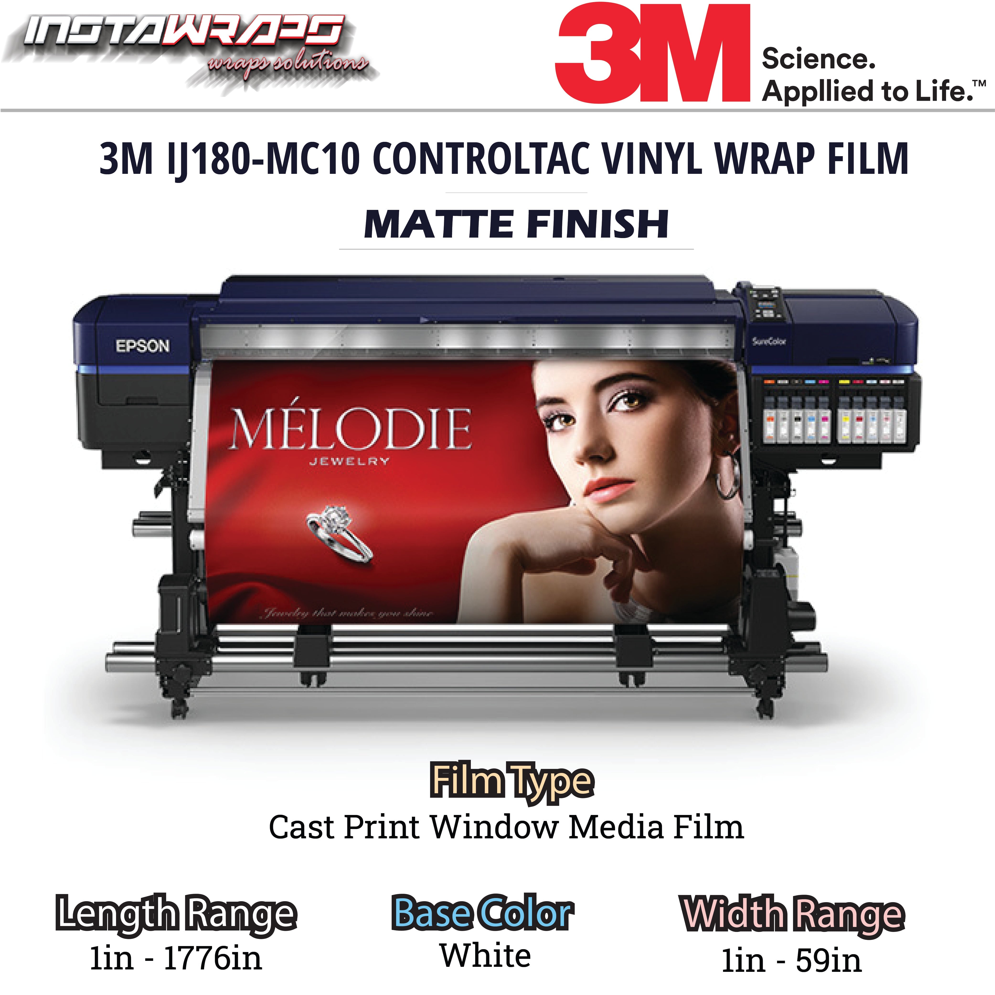 UPLOAD YOUR OWN DESIGN - 3M PRINT FILM / IJ180-MC10 / MATTE FINISH