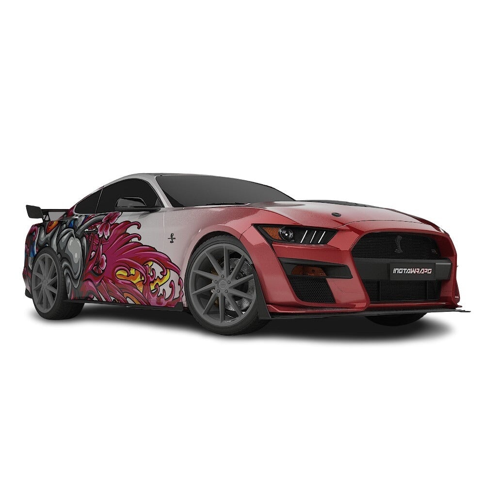 3M / AVERY DENNISON | VINYL WRAPPING FILM PRINTED GRAPHICS | CUSTOM RIDE | FLORAL FURY WRAPS | MYTHIC BLOOM | CR5201