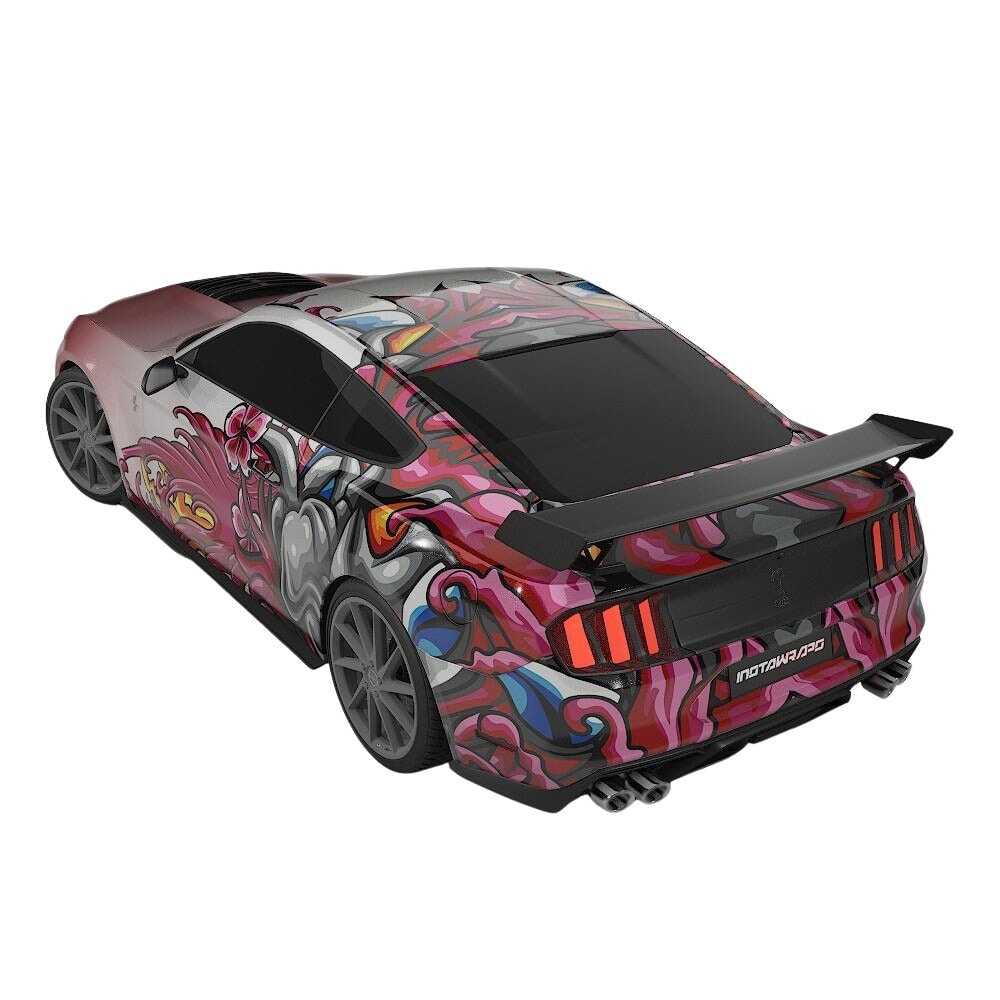 3M / AVERY DENNISON | VINYL WRAPPING FILM PRINTED GRAPHICS | CUSTOM RIDE | FLORAL FURY WRAPS | MYTHIC BLOOM | CR5201