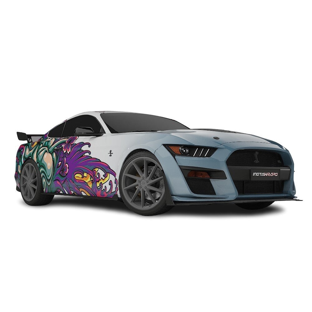 3M / AVERY DENNISON | VINYL WRAPPING FILM PRINTED GRAPHICS | CUSTOM RIDE | FLORAL FURY WRAPS | MYTHIC BLOOM | CR5202