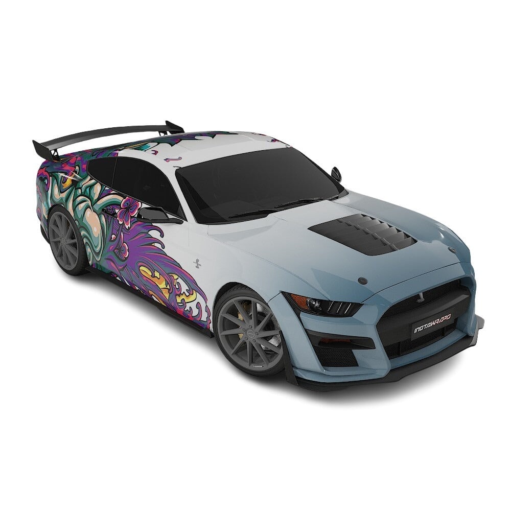 3M / AVERY DENNISON | VINYL WRAPPING FILM PRINTED GRAPHICS | CUSTOM RIDE | FLORAL FURY WRAPS | MYTHIC BLOOM | CR5202