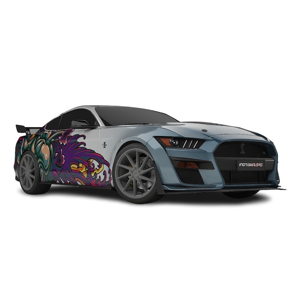 3M / AVERY DENNISON | VINYL WRAPPING FILM PRINTED GRAPHICS | CUSTOM RIDE | FLORAL FURY WRAPS | MYTHIC BLOOM | CR5202