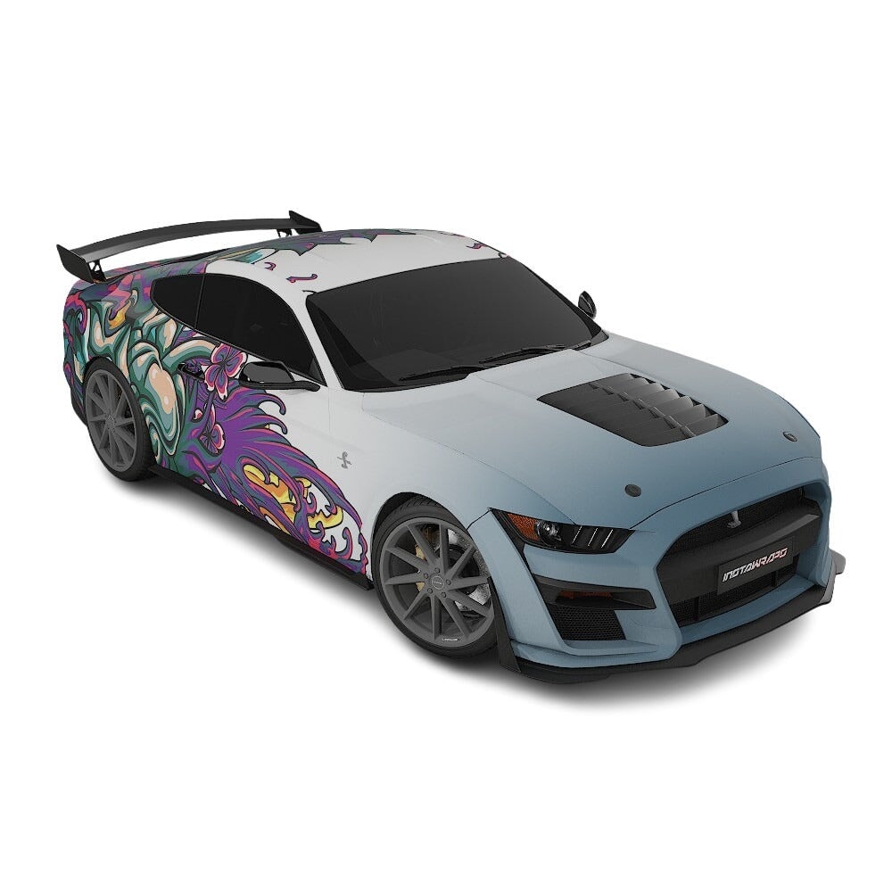 3M / AVERY DENNISON | VINYL WRAPPING FILM PRINTED GRAPHICS | CUSTOM RIDE | FLORAL FURY WRAPS | MYTHIC BLOOM | CR5202
