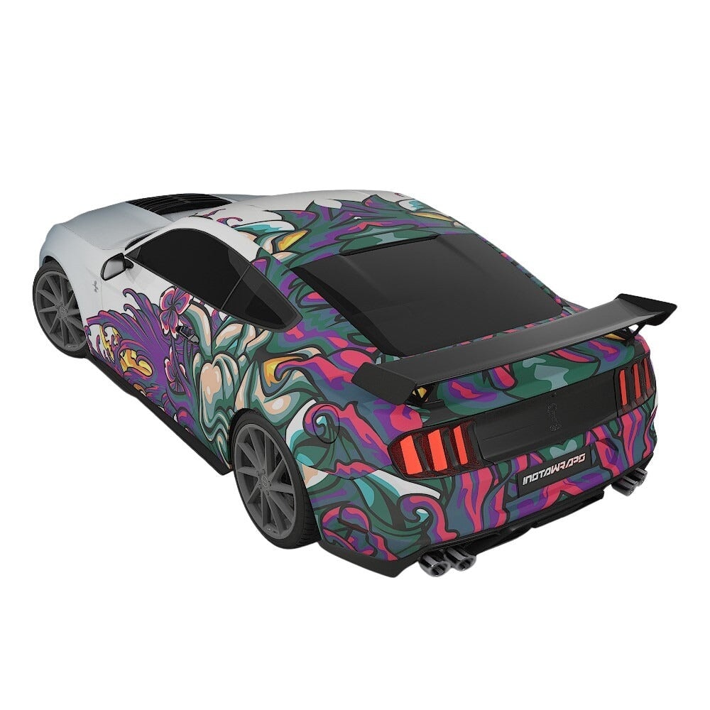 3M / AVERY DENNISON | VINYL WRAPPING FILM PRINTED GRAPHICS | CUSTOM RIDE | FLORAL FURY WRAPS | MYTHIC BLOOM | CR5202