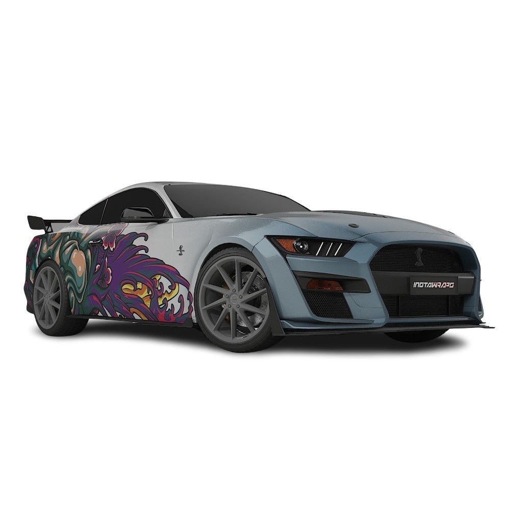 3M / AVERY DENNISON | VINYL WRAPPING FILM PRINTED GRAPHICS | CUSTOM RIDE | FLORAL FURY WRAPS | MYTHIC BLOOM | CR5202