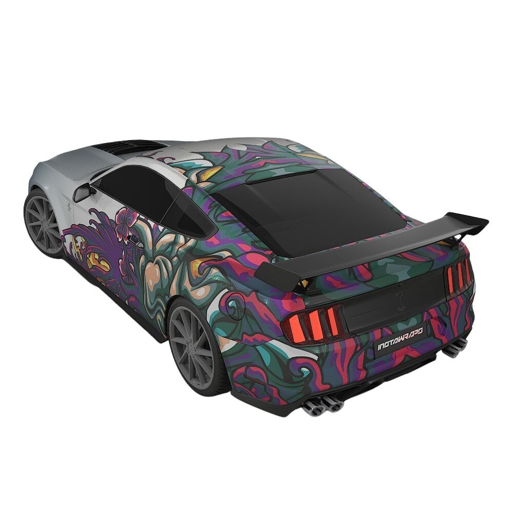 3M / AVERY DENNISON | VINYL WRAPPING FILM PRINTED GRAPHICS | CUSTOM RIDE | FLORAL FURY WRAPS | MYTHIC BLOOM | CR5202