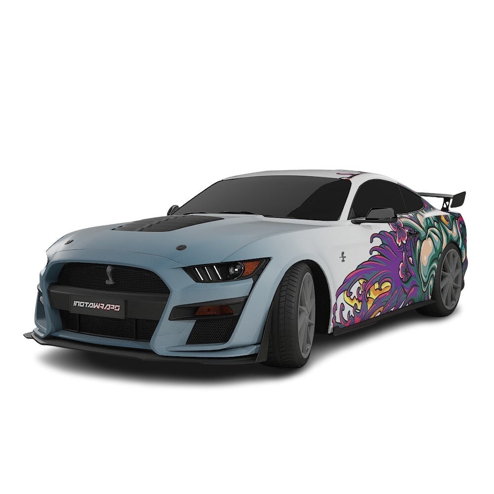 3M / AVERY DENNISON | VINYL WRAPPING FILM PRINTED GRAPHICS | CUSTOM RIDE | FLORAL FURY WRAPS | MYTHIC BLOOM | CR5202
