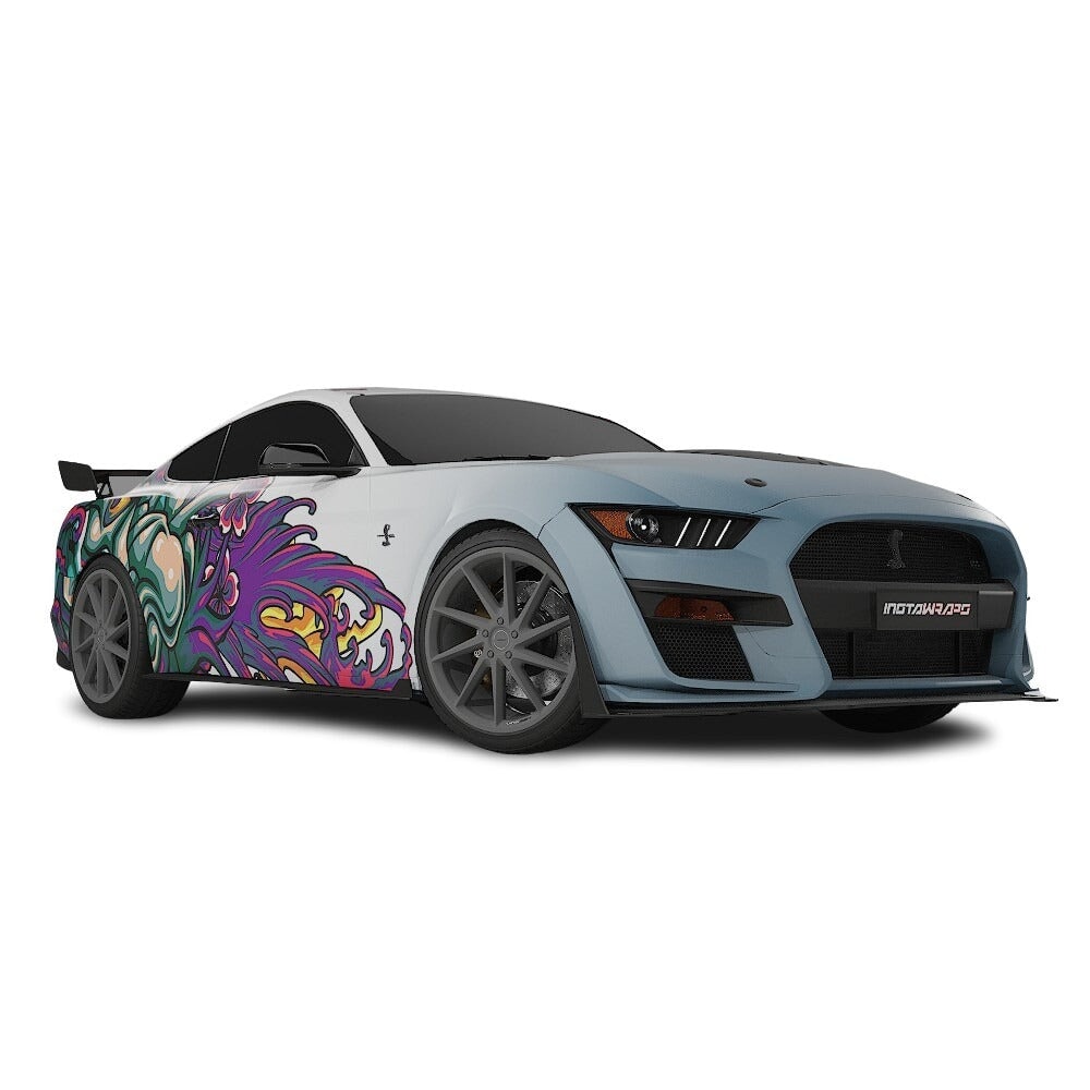 3M / AVERY DENNISON | VINYL WRAPPING FILM PRINTED GRAPHICS | CUSTOM RIDE | FLORAL FURY WRAPS | MYTHIC BLOOM | CR5202