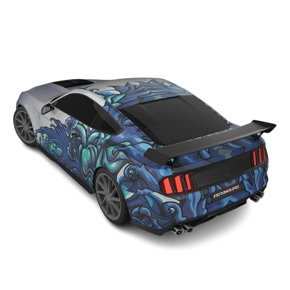 3M / AVERY DENNISON | VINYL WRAPPING FILM PRINTED GRAPHICS | CUSTOM RIDE | FLORAL FURY WRAPS | MYTHIC BLOOM | CR5204