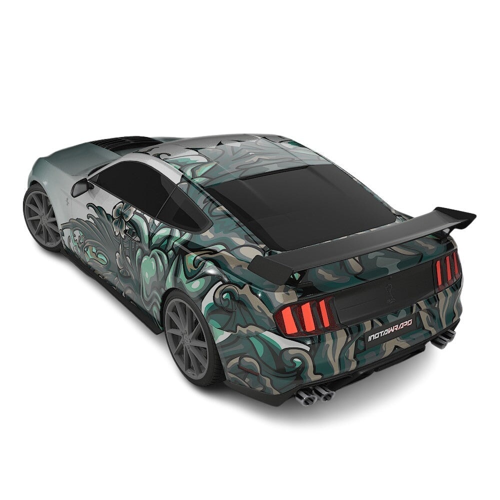3M / AVERY DENNISON | VINYL WRAPPING FILM PRINTED GRAPHICS | CUSTOM RIDE | FLORAL FURY WRAPS | MYTHIC BLOOM | CR5205