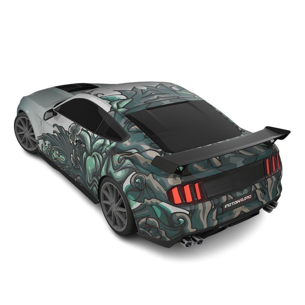 3M / AVERY DENNISON | VINYL WRAPPING FILM PRINTED GRAPHICS | CUSTOM RIDE | FLORAL FURY WRAPS | MYTHIC BLOOM | CR5205