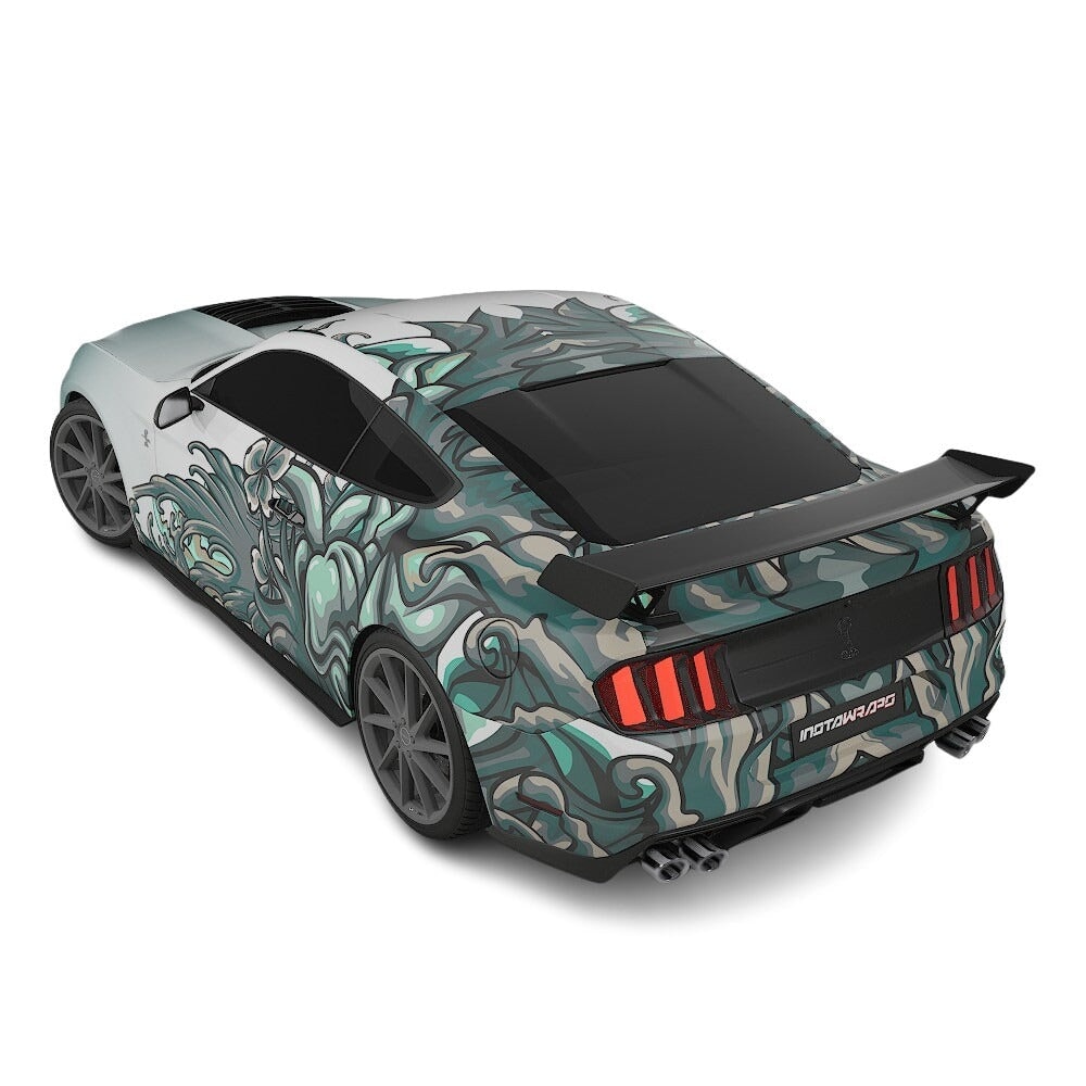 3M / AVERY DENNISON | VINYL WRAPPING FILM PRINTED GRAPHICS | CUSTOM RIDE | FLORAL FURY WRAPS | MYTHIC BLOOM | CR5205