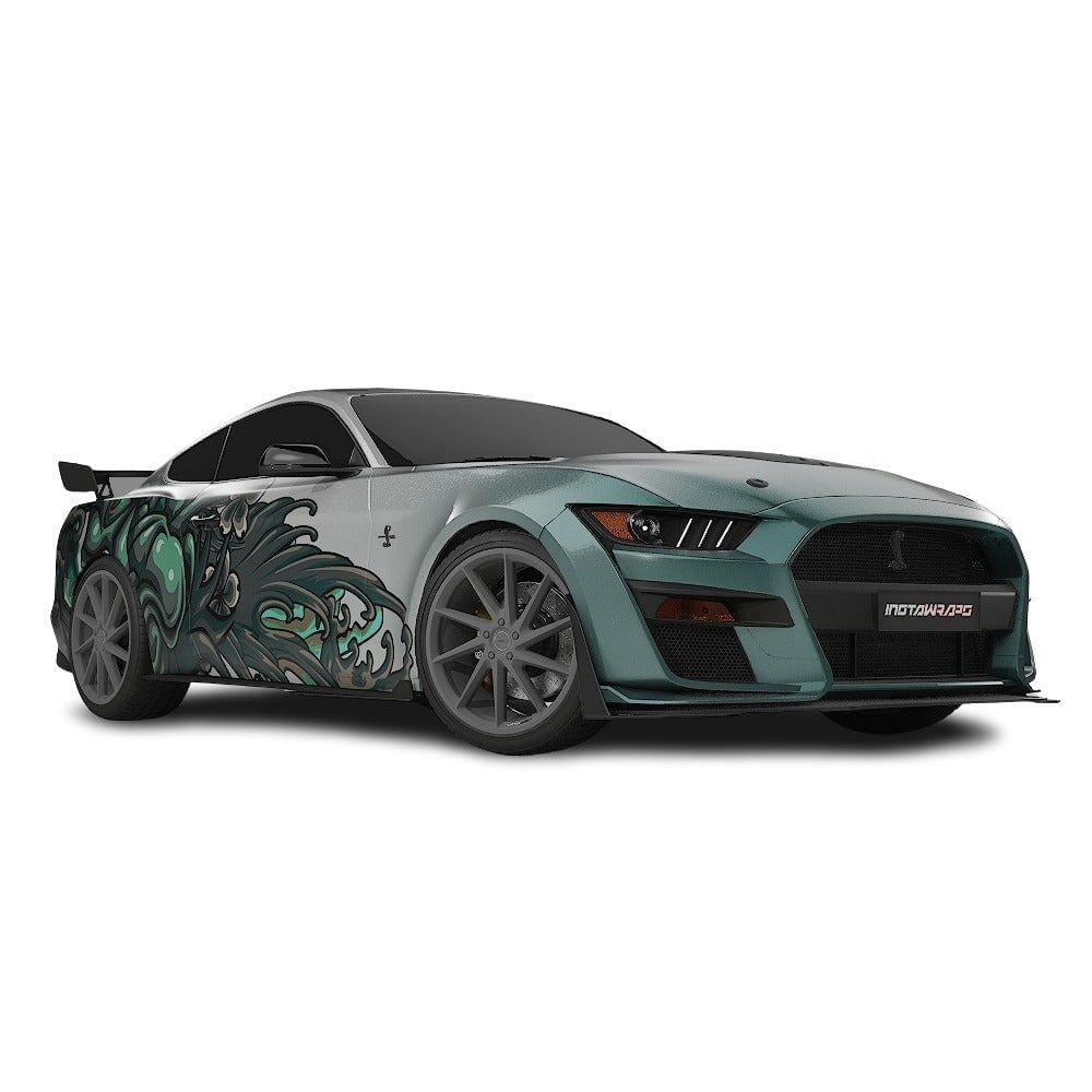 3M / AVERY DENNISON | VINYL WRAPPING FILM PRINTED GRAPHICS | CUSTOM RIDE | FLORAL FURY WRAPS | MYTHIC BLOOM | CR5205