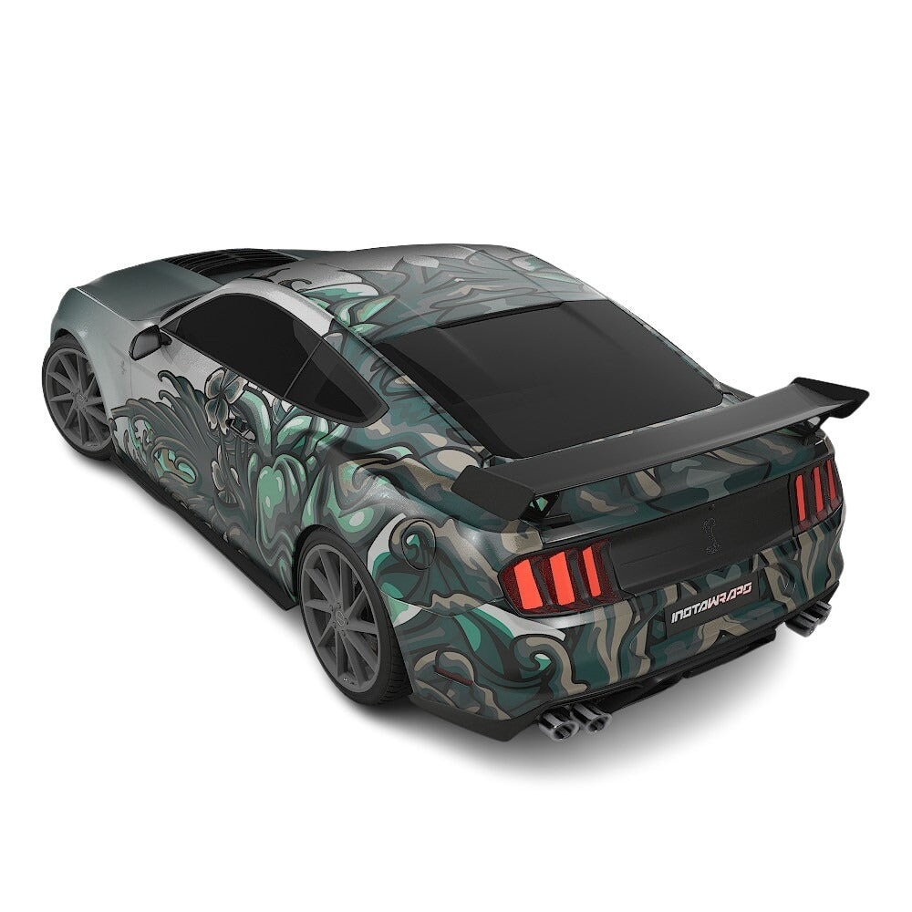 3M / AVERY DENNISON | VINYL WRAPPING FILM PRINTED GRAPHICS | CUSTOM RIDE | FLORAL FURY WRAPS | MYTHIC BLOOM | CR5205