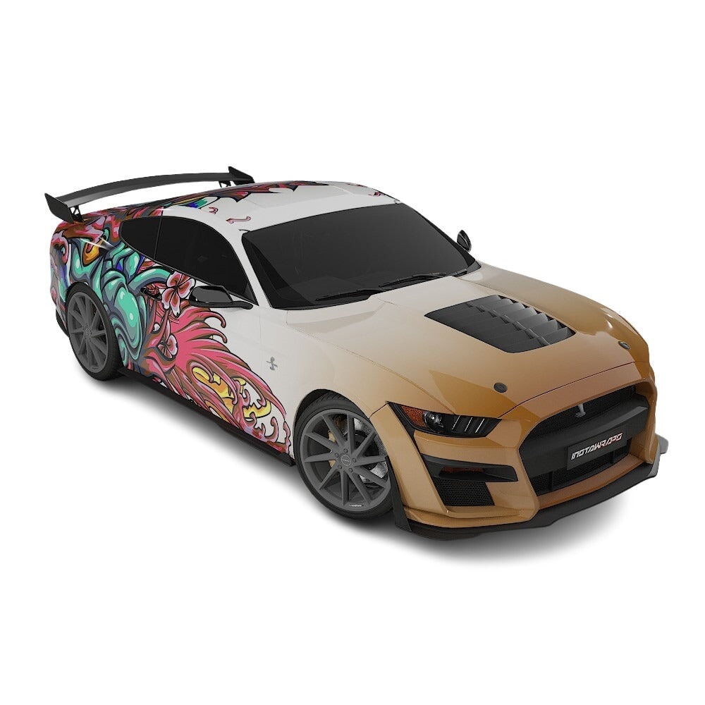 3M / AVERY DENNISON | VINYL WRAPPING FILM PRINTED GRAPHICS | CUSTOM RIDE | FLORAL FURY WRAPS | MYTHIC BLOOM | CR5206