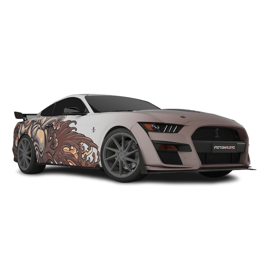 3M / AVERY DENNISON | VINYL WRAPPING FILM PRINTED GRAPHICS | CUSTOM RIDE | FLORAL FURY WRAPS | MYTHIC BLOOM | CR5206