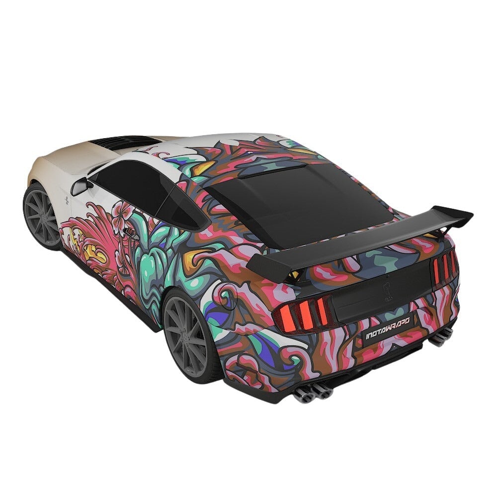 3M / AVERY DENNISON | VINYL WRAPPING FILM PRINTED GRAPHICS | CUSTOM RIDE | FLORAL FURY WRAPS | MYTHIC BLOOM | CR5206