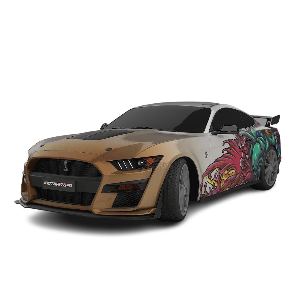 3M / AVERY DENNISON | VINYL WRAPPING FILM PRINTED GRAPHICS | CUSTOM RIDE | FLORAL FURY WRAPS | MYTHIC BLOOM | CR5206