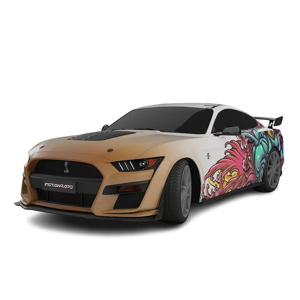 3M / AVERY DENNISON | VINYL WRAPPING FILM PRINTED GRAPHICS | CUSTOM RIDE | FLORAL FURY WRAPS | MYTHIC BLOOM | CR5206