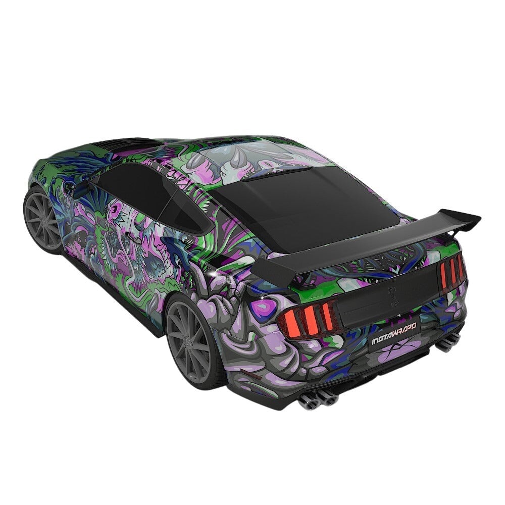 3M / AVERY DENNISON | VINYL WRAPPING FILM PRINTED GRAPHICS | CUSTOM RIDE | FLORAL FURY WRAPS | PHANTOM BLOOM | CR4201
