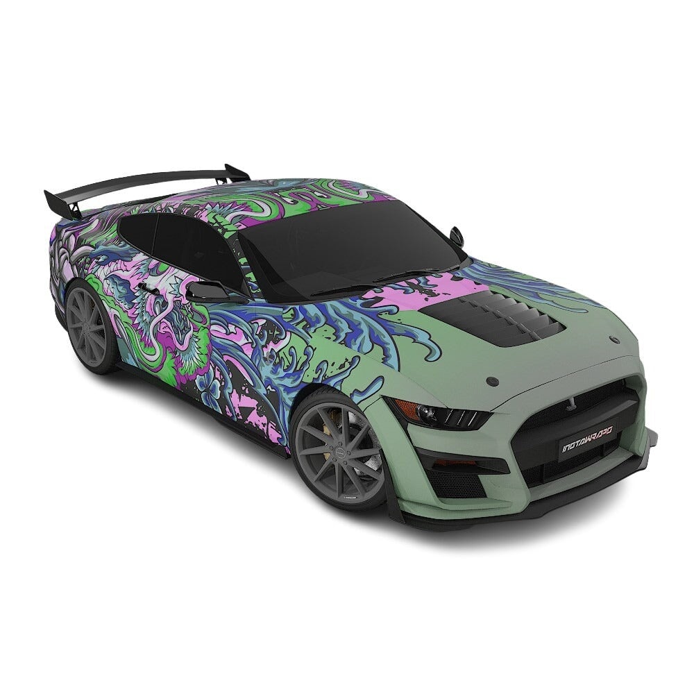 3M / AVERY DENNISON | VINYL WRAPPING FILM PRINTED GRAPHICS | CUSTOM RIDE | FLORAL FURY WRAPS | PHANTOM BLOOM | CR4201