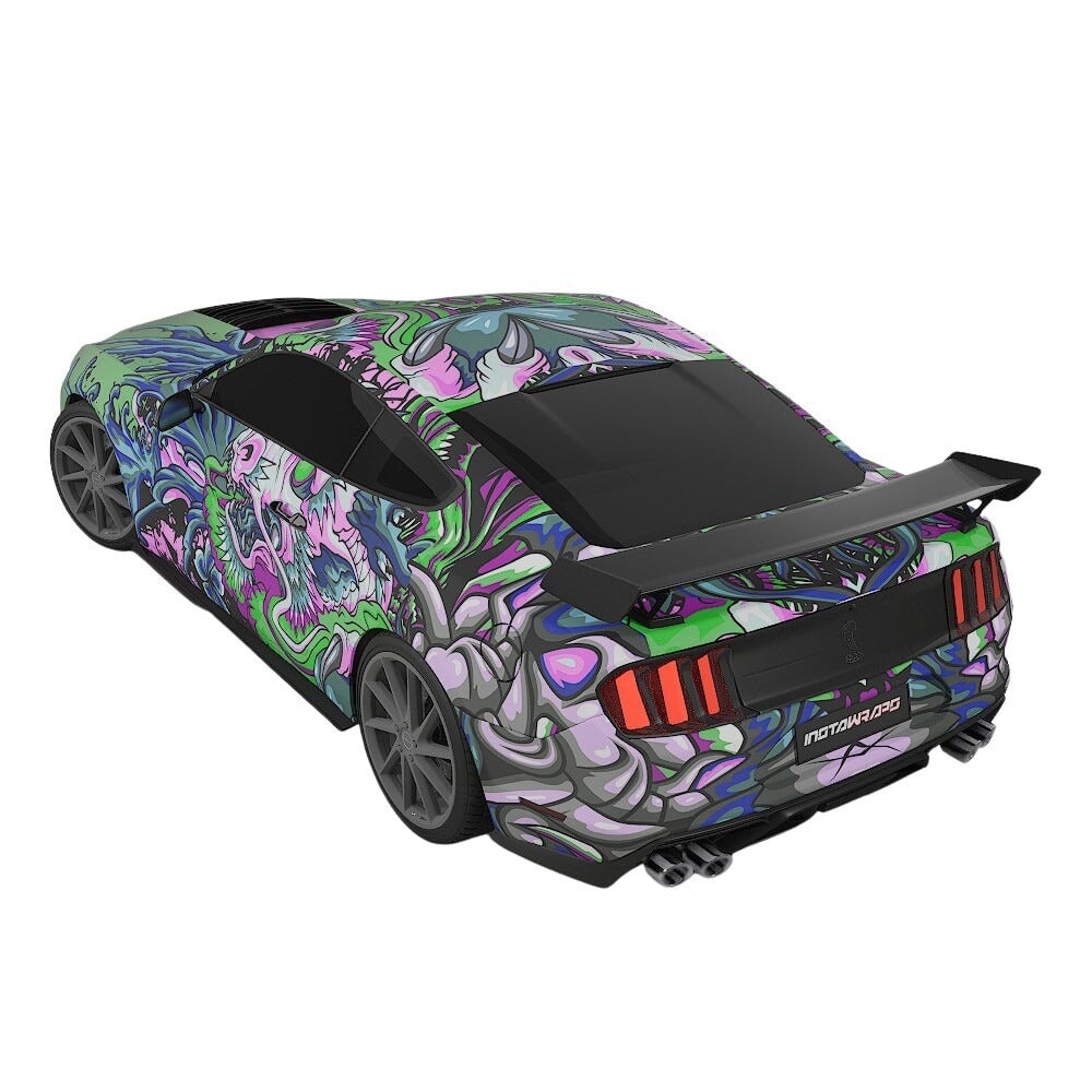 3M / AVERY DENNISON | VINYL WRAPPING FILM PRINTED GRAPHICS | CUSTOM RIDE | FLORAL FURY WRAPS | PHANTOM BLOOM | CR4201