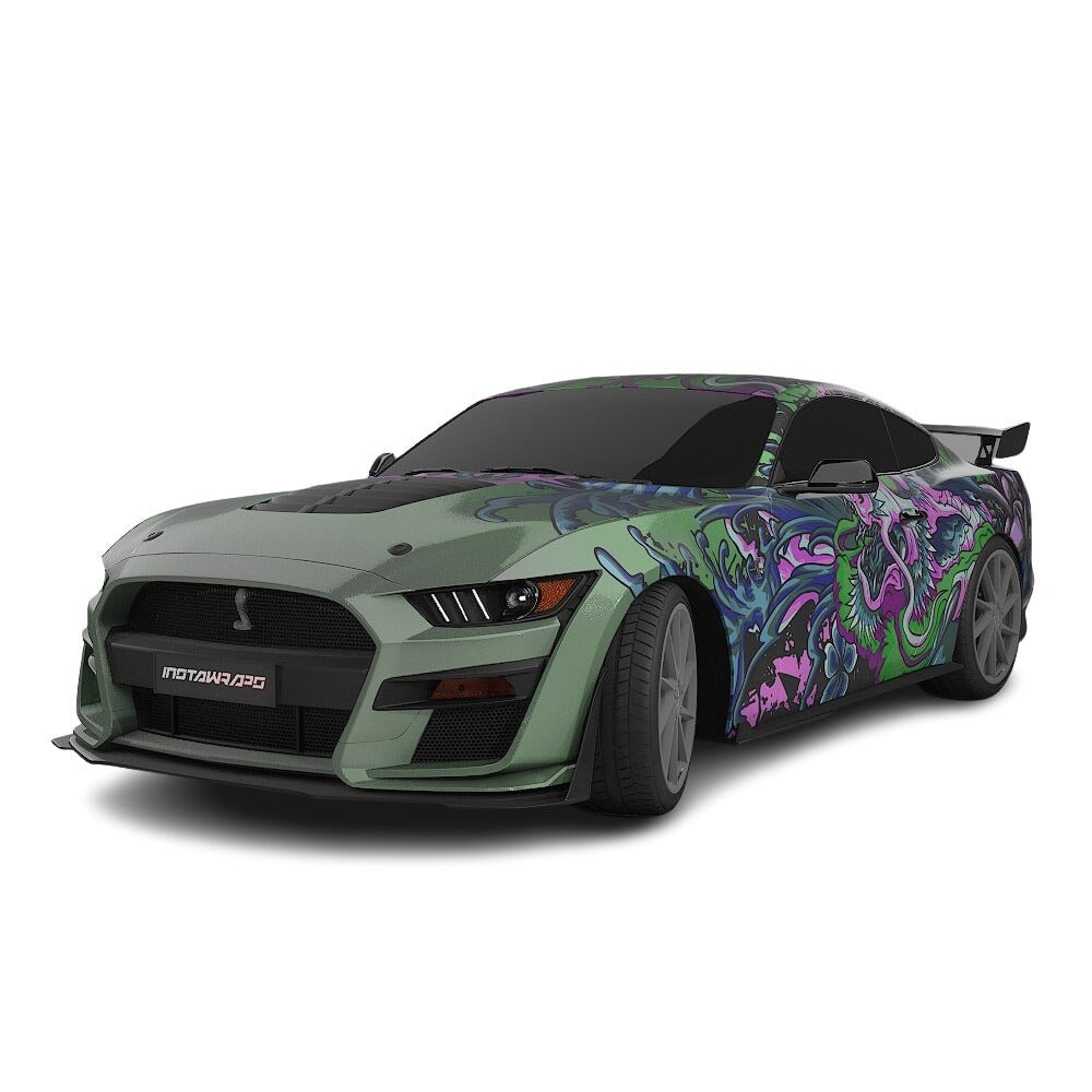3M / AVERY DENNISON | VINYL WRAPPING FILM PRINTED GRAPHICS | CUSTOM RIDE | FLORAL FURY WRAPS | PHANTOM BLOOM | CR4201