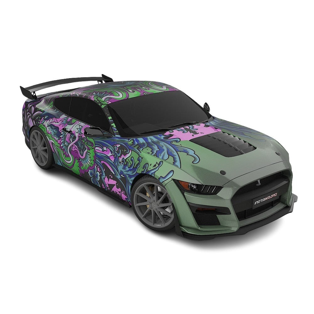 3M / AVERY DENNISON | VINYL WRAPPING FILM PRINTED GRAPHICS | CUSTOM RIDE | FLORAL FURY WRAPS | PHANTOM BLOOM | CR4201