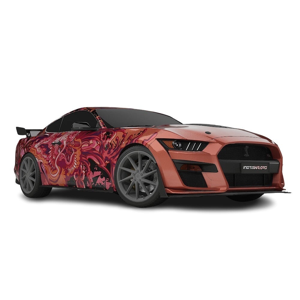 3M / AVERY DENNISON | VINYL WRAPPING FILM PRINTED GRAPHICS | CUSTOM RIDE | FLORAL FURY WRAPS | PHANTOM BLOOM | CR4202