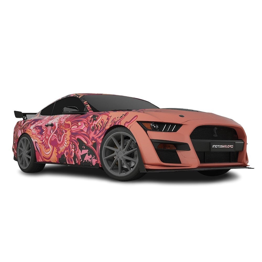 3M / AVERY DENNISON | VINYL WRAPPING FILM PRINTED GRAPHICS | CUSTOM RIDE | FLORAL FURY WRAPS | PHANTOM BLOOM | CR4202