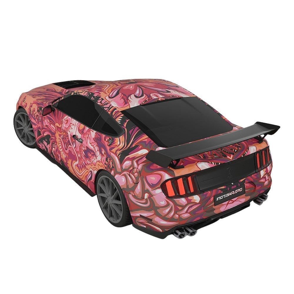 3M / AVERY DENNISON | VINYL WRAPPING FILM PRINTED GRAPHICS | CUSTOM RIDE | FLORAL FURY WRAPS | PHANTOM BLOOM | CR4202