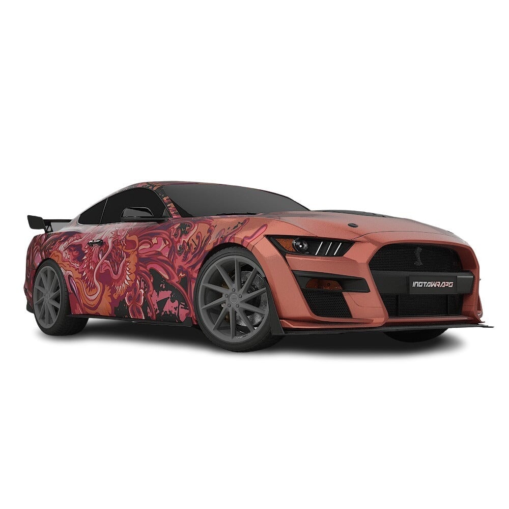 3M / AVERY DENNISON | VINYL WRAPPING FILM PRINTED GRAPHICS | CUSTOM RIDE | FLORAL FURY WRAPS | PHANTOM BLOOM | CR4202