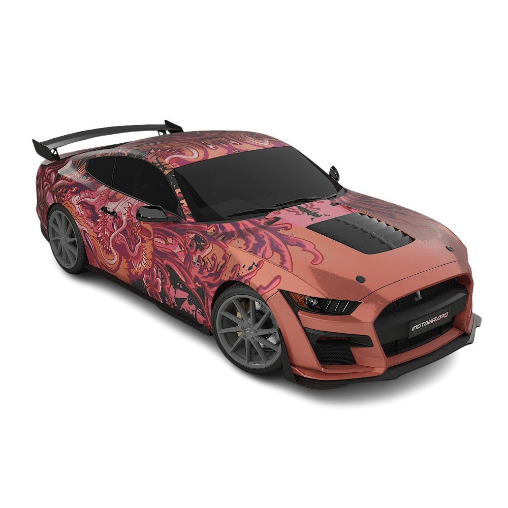 3M / AVERY DENNISON | VINYL WRAPPING FILM PRINTED GRAPHICS | CUSTOM RIDE | FLORAL FURY WRAPS | PHANTOM BLOOM | CR4202