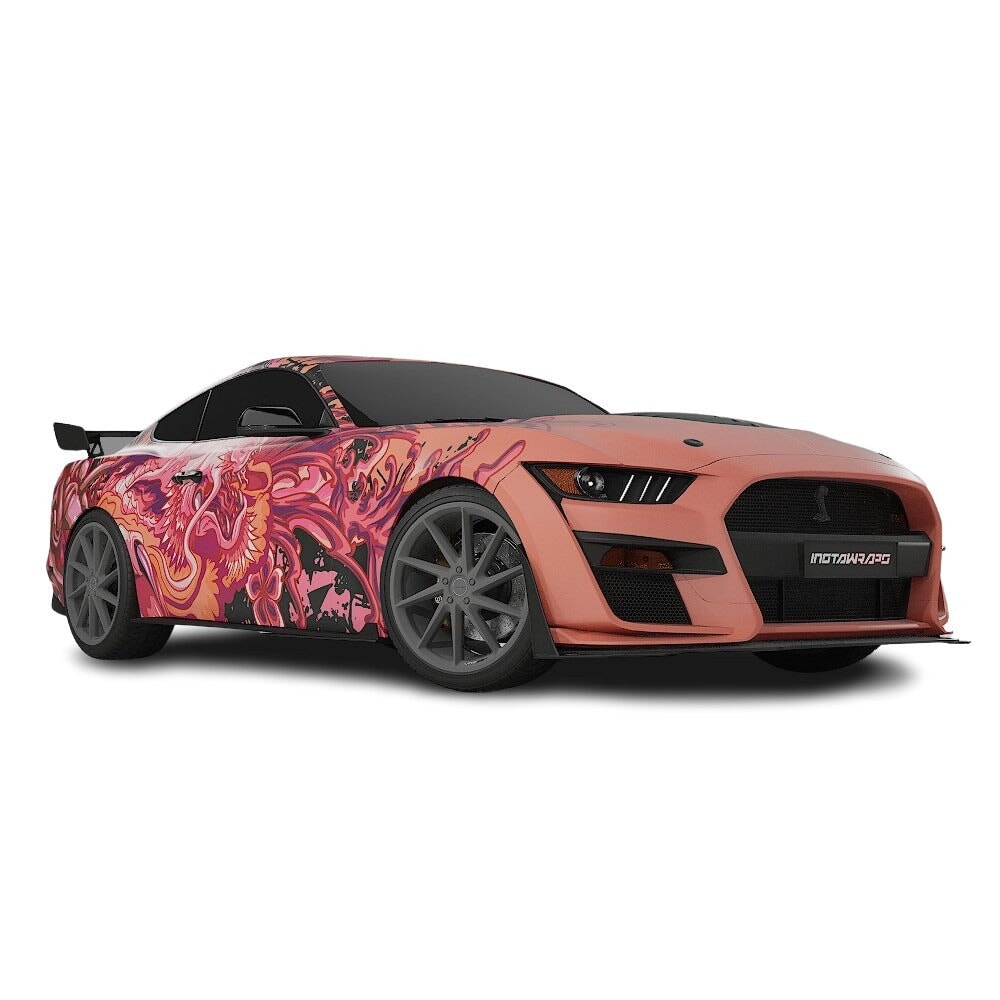 3M / AVERY DENNISON | VINYL WRAPPING FILM PRINTED GRAPHICS | CUSTOM RIDE | FLORAL FURY WRAPS | PHANTOM BLOOM | CR4202