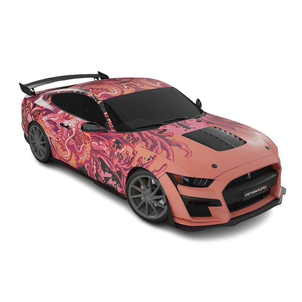 3M / AVERY DENNISON | VINYL WRAPPING FILM PRINTED GRAPHICS | CUSTOM RIDE | FLORAL FURY WRAPS | PHANTOM BLOOM | CR4202