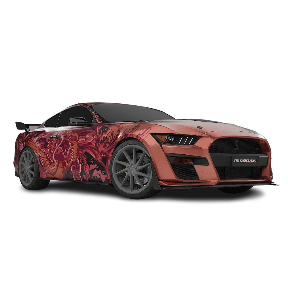 3M / AVERY DENNISON | VINYL WRAPPING FILM PRINTED GRAPHICS | CUSTOM RIDE | FLORAL FURY WRAPS | PHANTOM BLOOM | CR4202