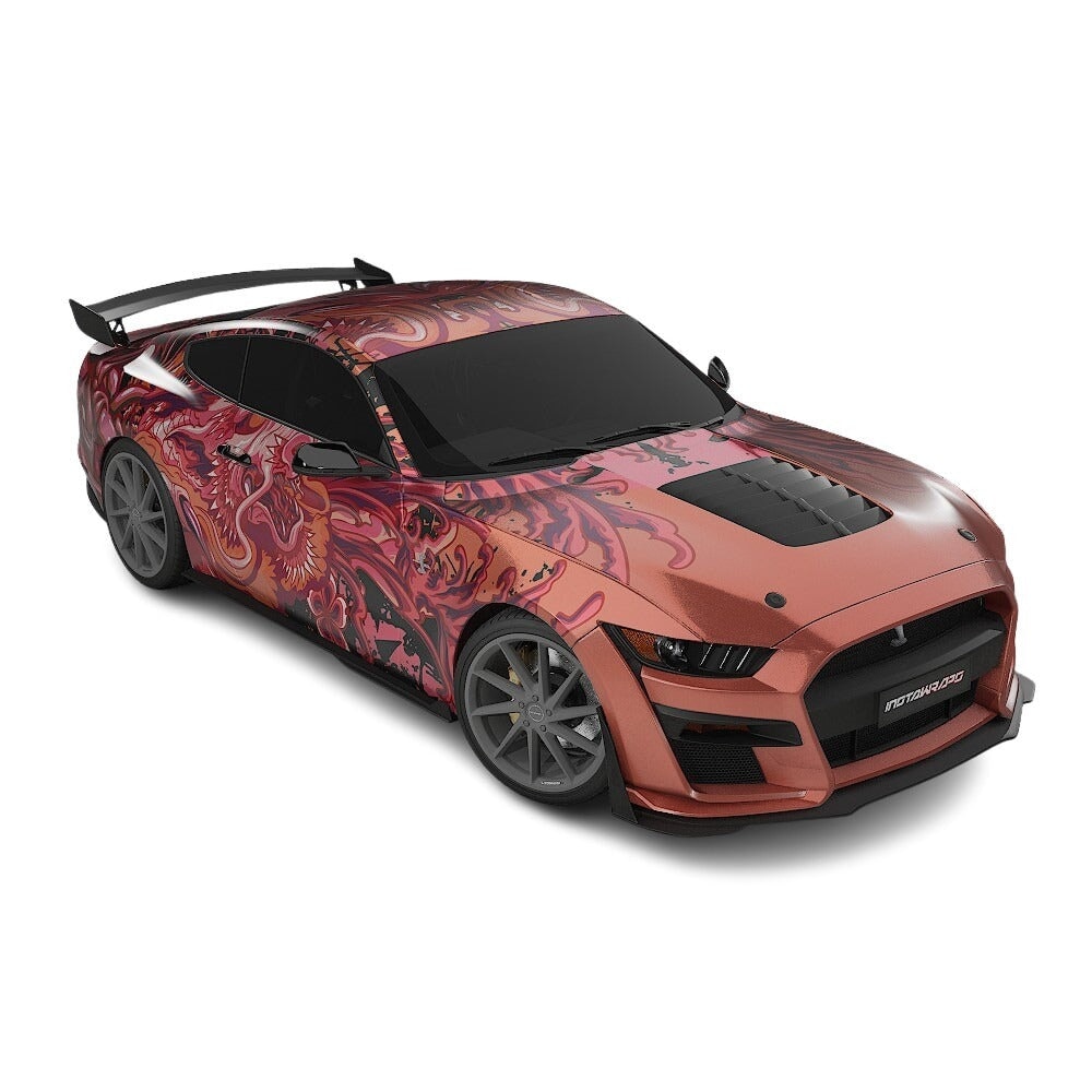 3M / AVERY DENNISON | VINYL WRAPPING FILM PRINTED GRAPHICS | CUSTOM RIDE | FLORAL FURY WRAPS | PHANTOM BLOOM | CR4202